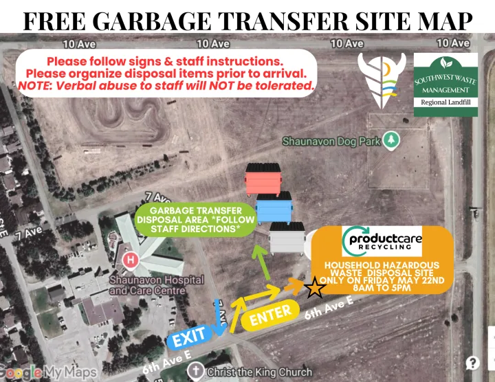 Garbage Transfer Site Map 2026