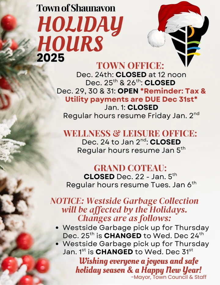 Holiday Hours & Year-End Tax & Utility Reminders
