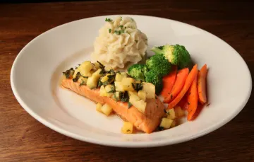 image of HONEY PINEAPPLE SALMON