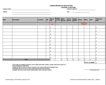 2023 Expense Claim Fillable file cover
