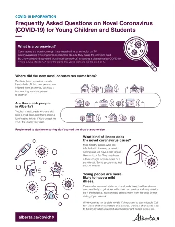 COVID-19 Information for Kids file cover