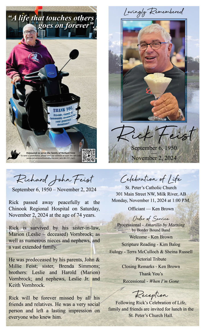 Cornerstone Funeral Home Richard Feist