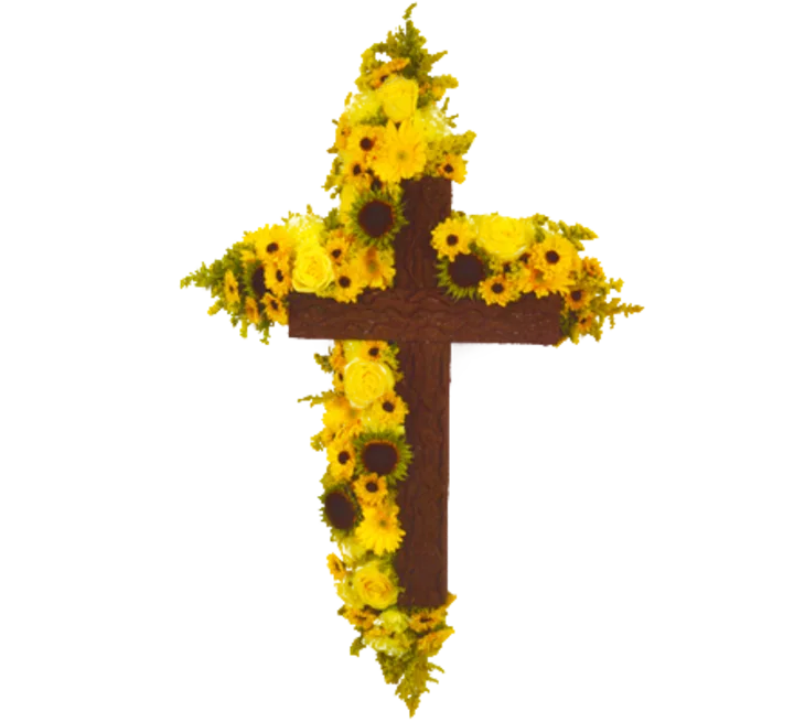 Flower-Decorated Cross