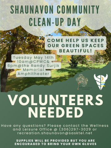 VOLUNTEERS NEEDED - COMMUNITY CLEANUP DAY 2024