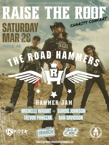 image portraying Raise The Roof Charity Concert with the Road Hammers and their Special Guests Bringing The Hammer Jam