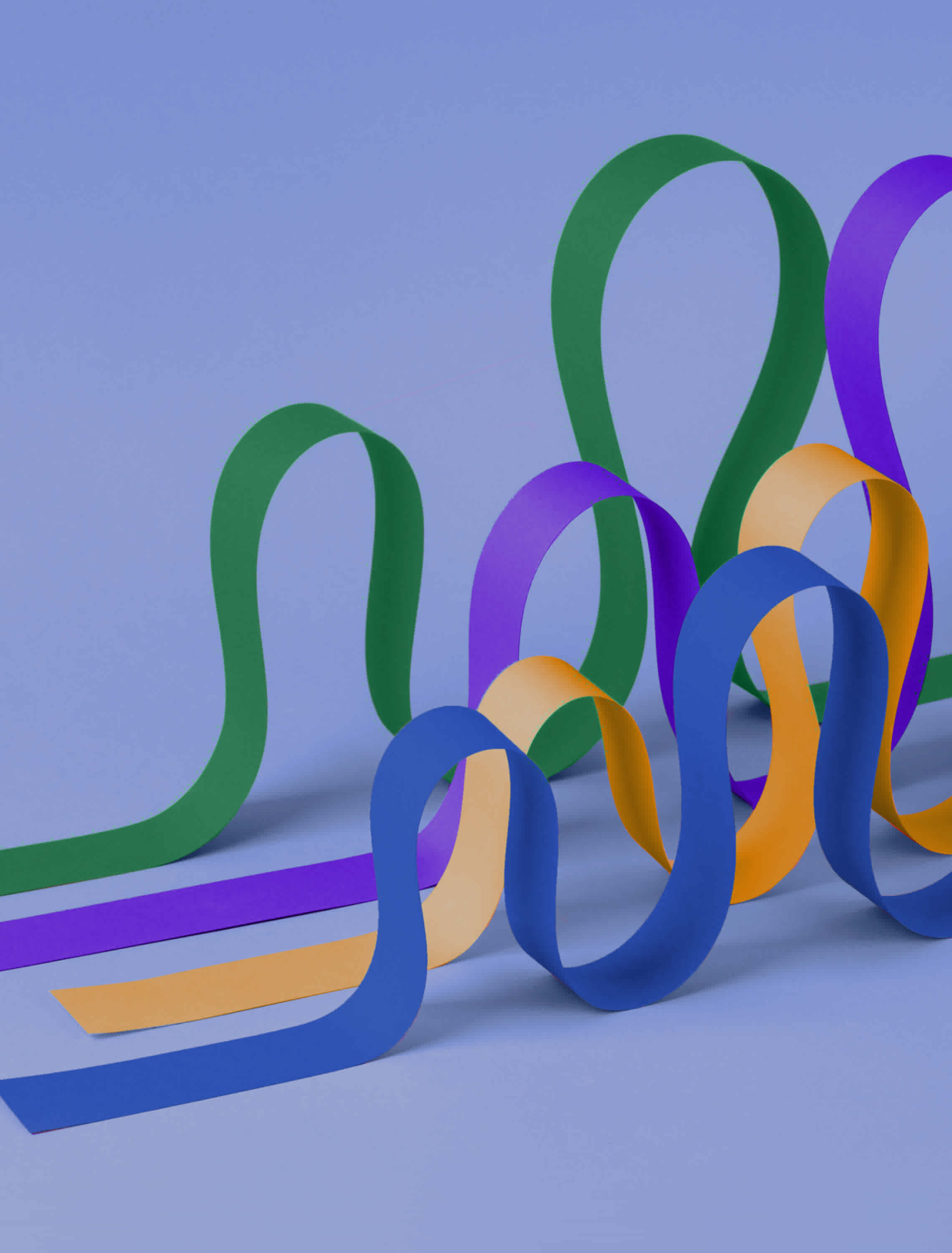 Ribbons in the form of waves