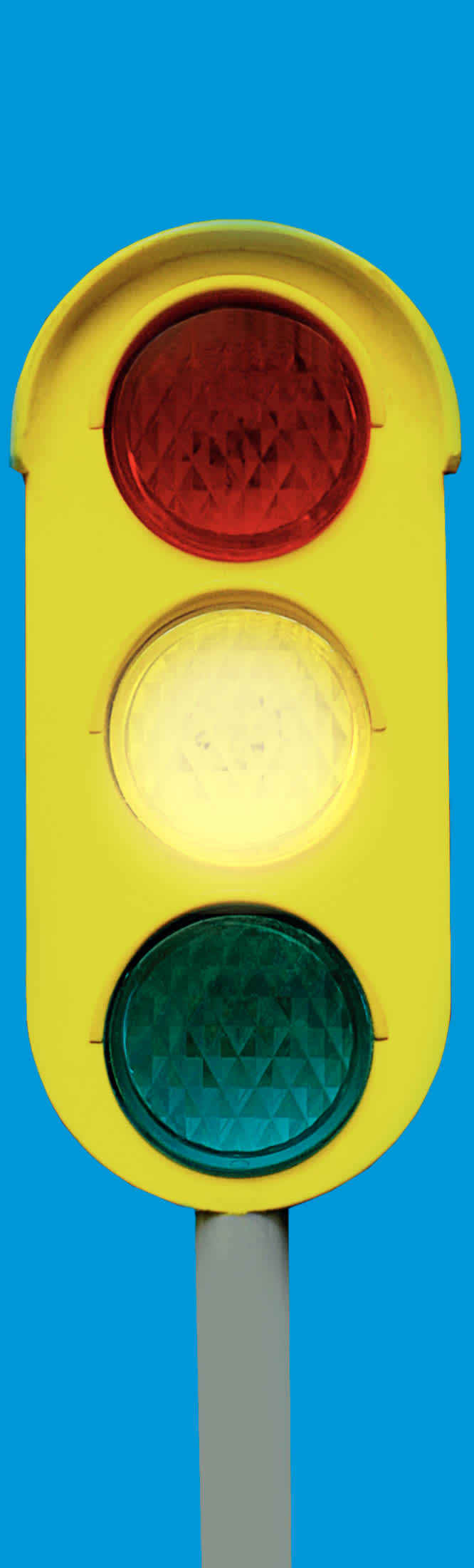 Traffic light yellow