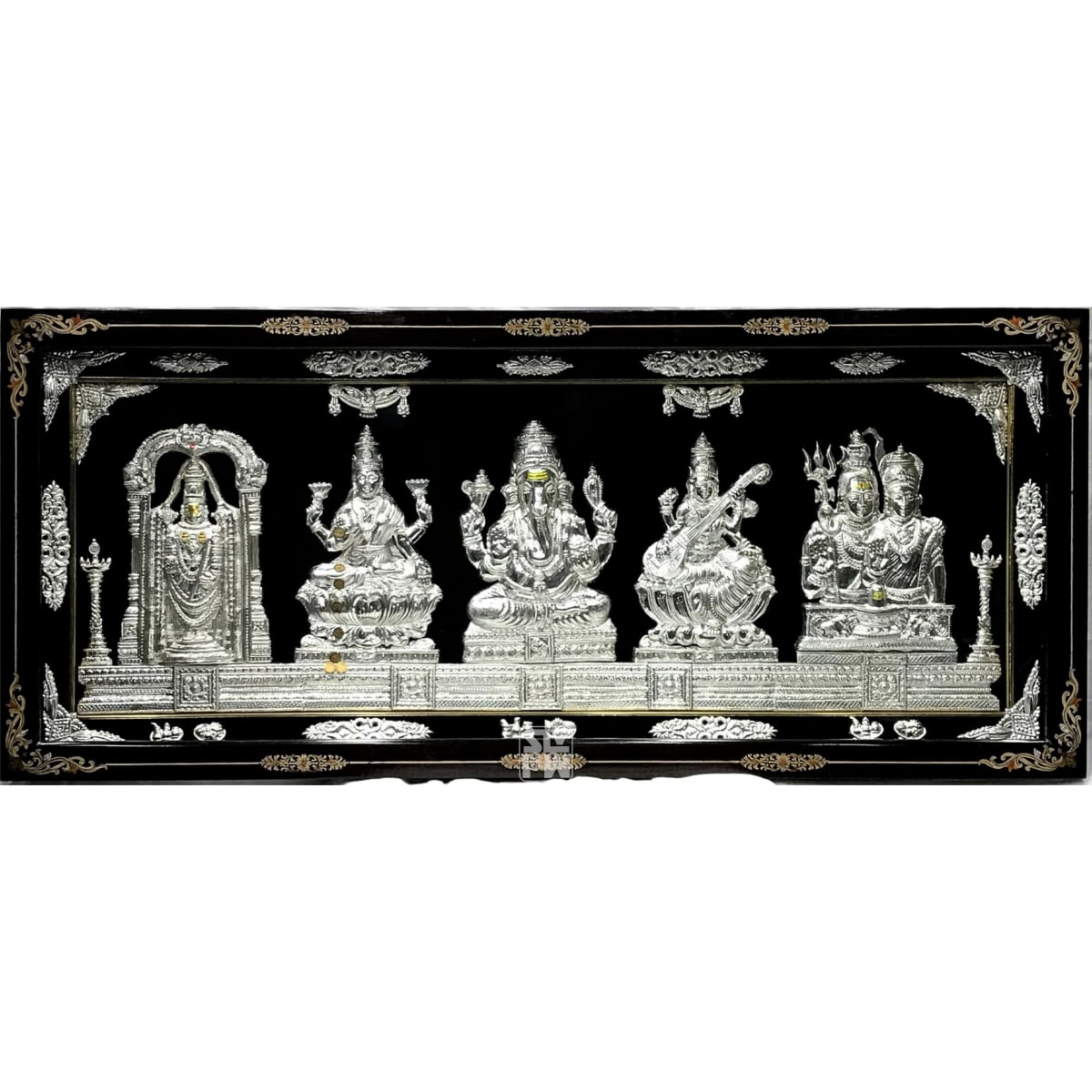 Buy 21x51 Balaji Lakshmi Ganesha Saraswati Eswara Parvati Online ...