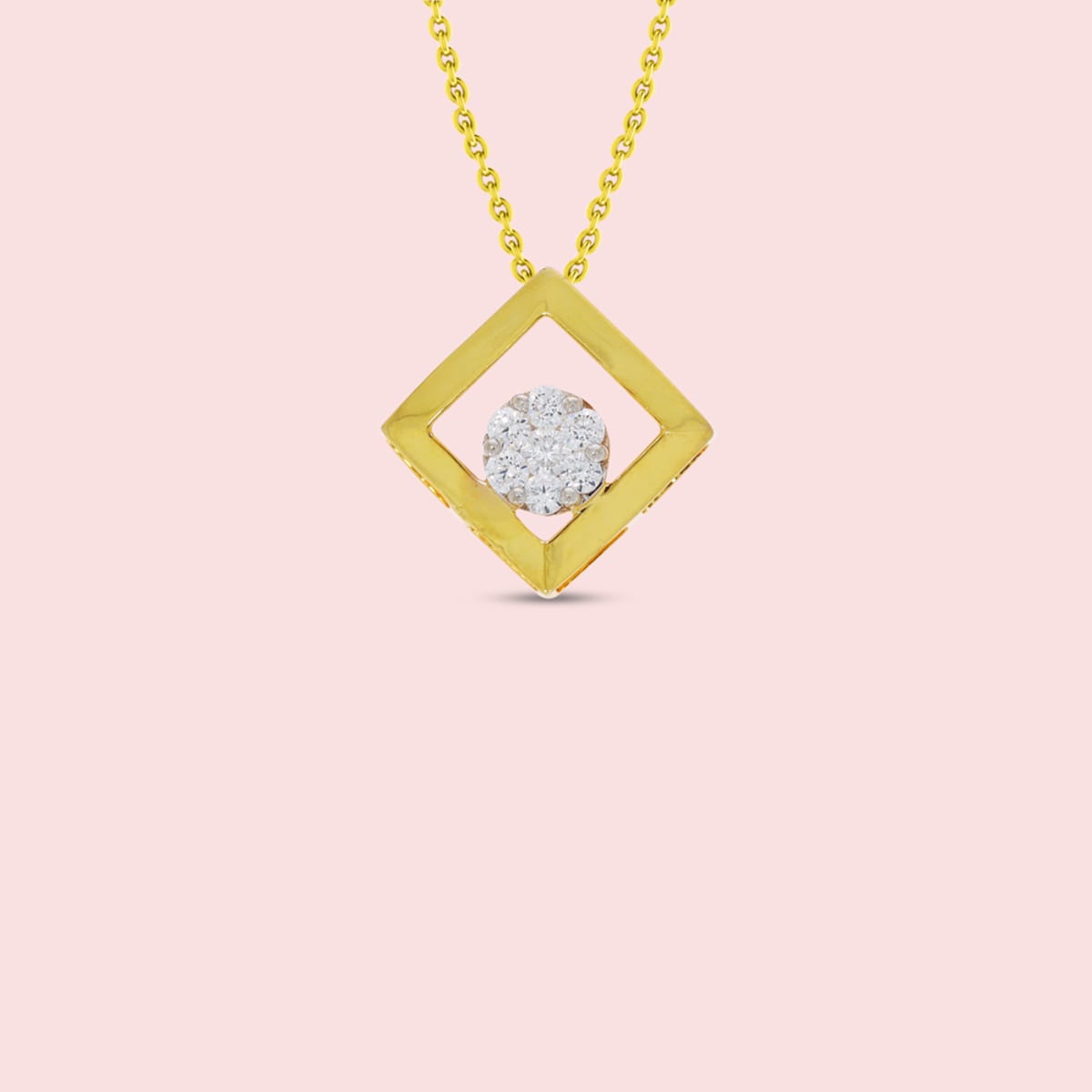 18kt Gold And Real Diamond Pendant