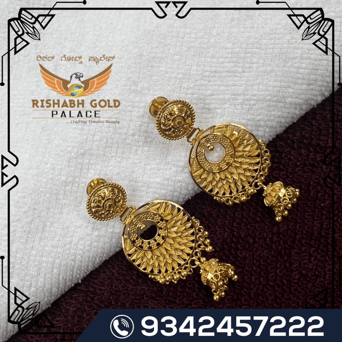Rishabh outlet gold earrings