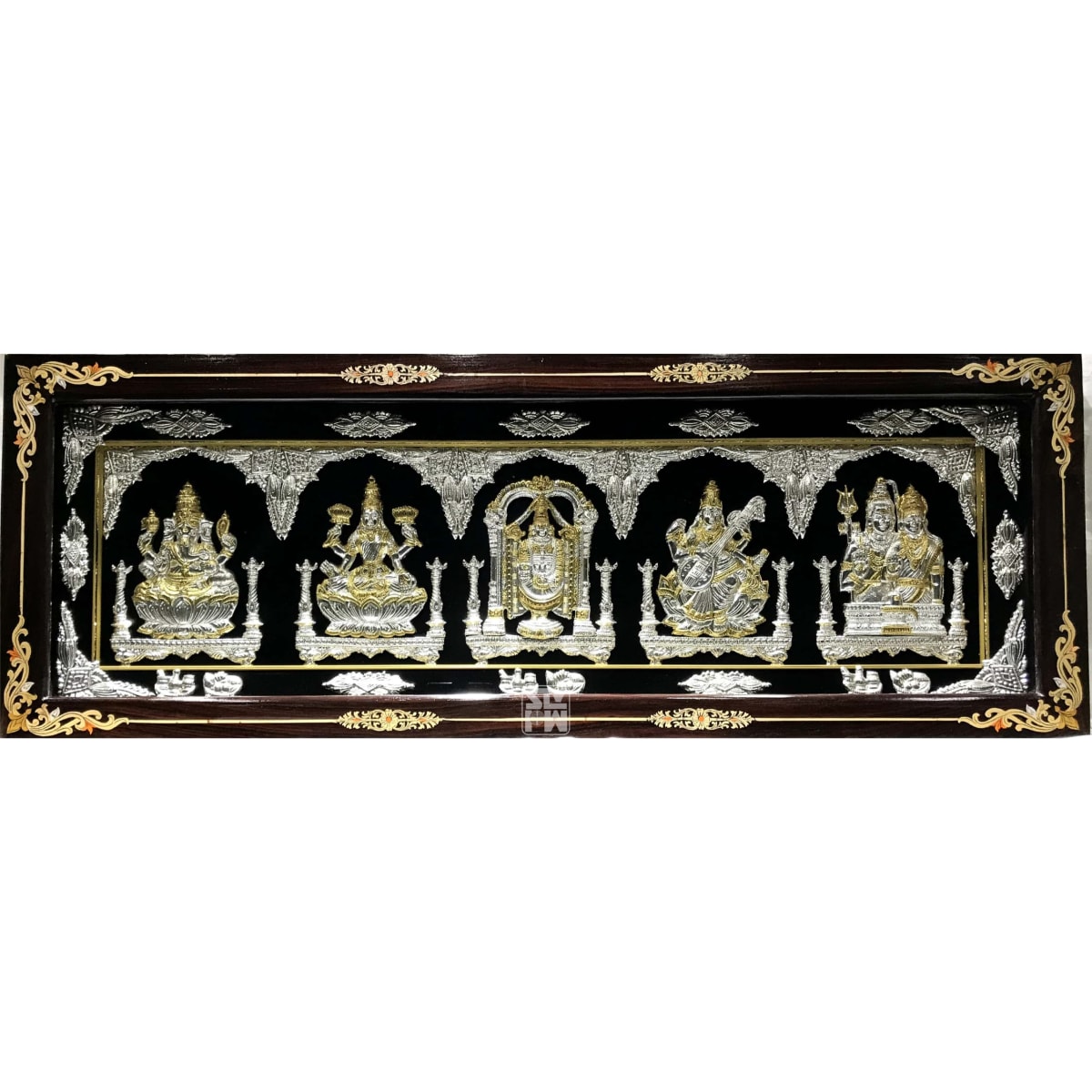 Buy 15x42 Ganesha Lakshmi Balaji Saraswati Eshwara Parvati Gold ...