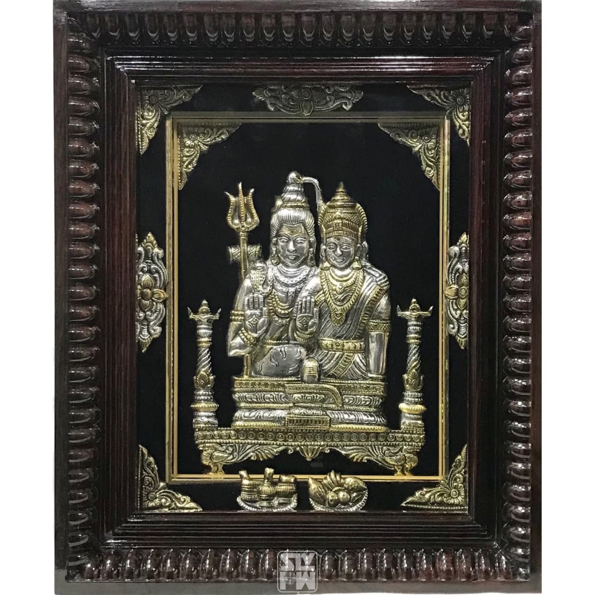 Buy 12x14 Eshwara Parvati Antique Finish Online | Photo Galleria ...