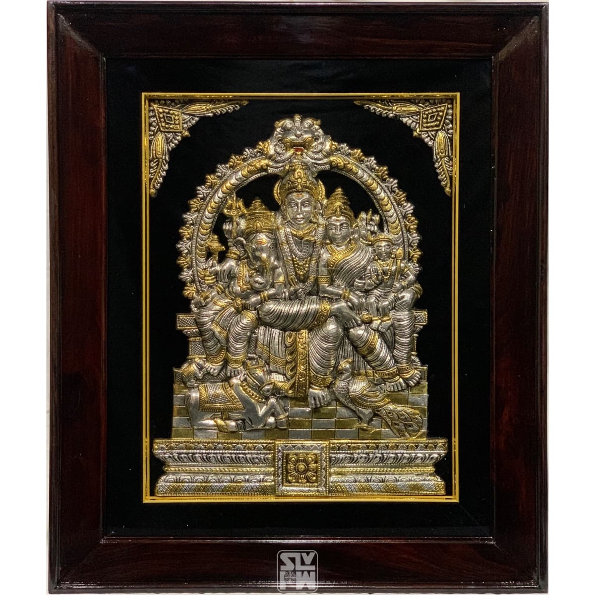 Buy 18x22 Eshwara Parvati Family Antique Finish Online | Photo ...