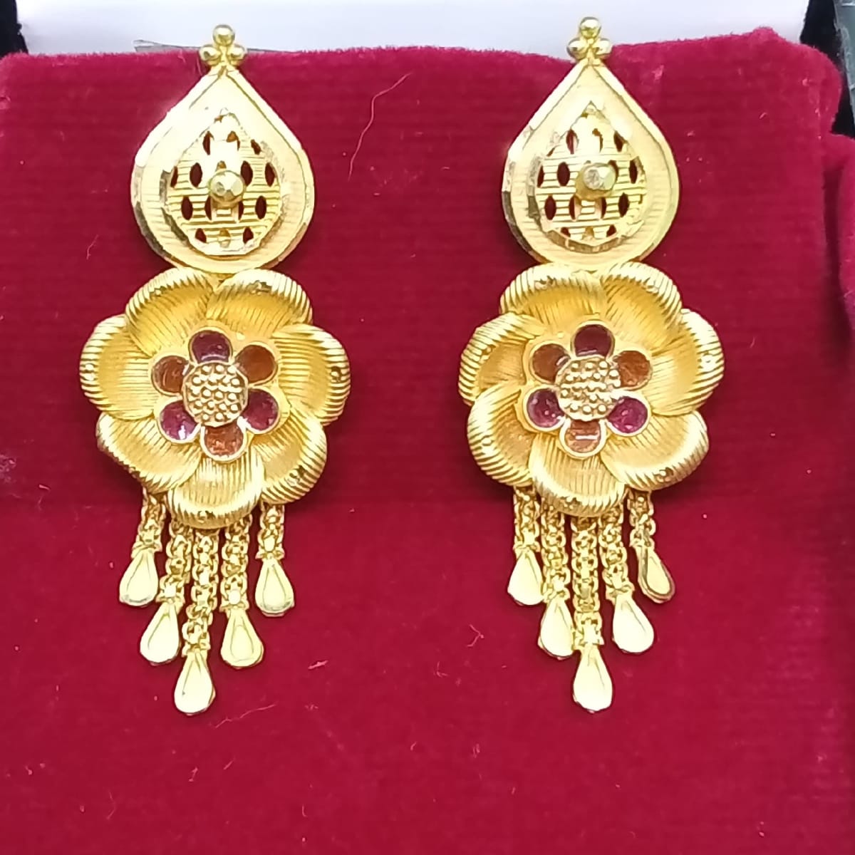 Buy Fancy Gold Earrings Online Venugopal Gold Palace JewelFlix