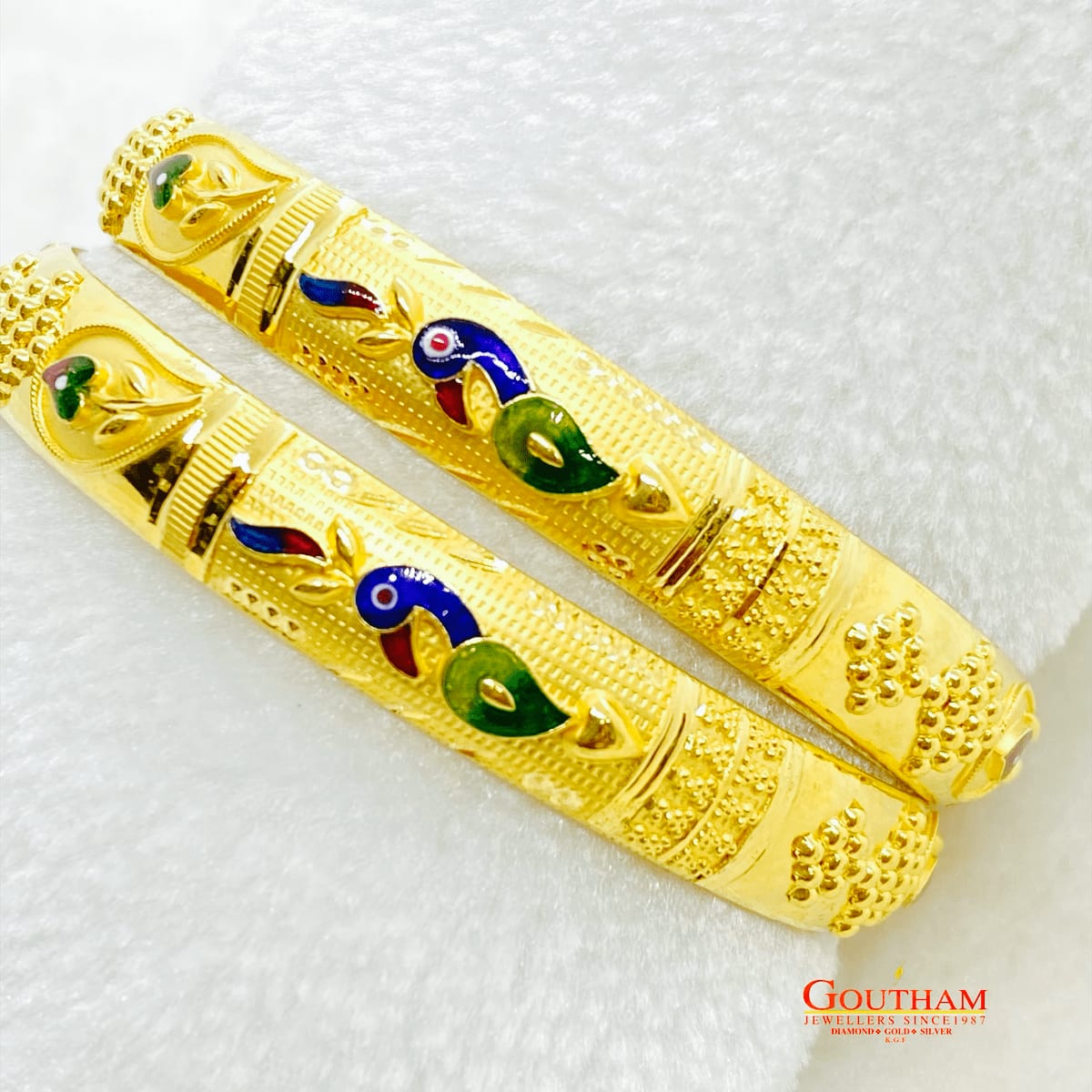 Buy Fancy Enamel Peacock Bengali Bangale Gj0265 Online Goutham