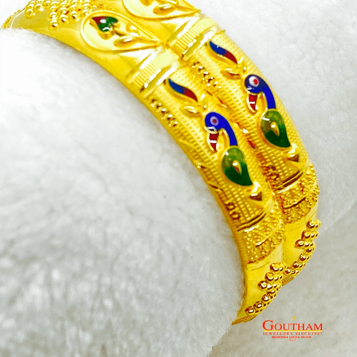 Buy Fancy Enamel Peacock Bengali Bangale Gj0265 Online Goutham