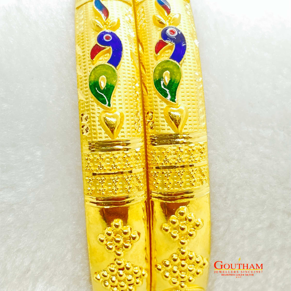 Buy Fancy Enamel Peacock Bengali Bangale Gj0265 Online Goutham