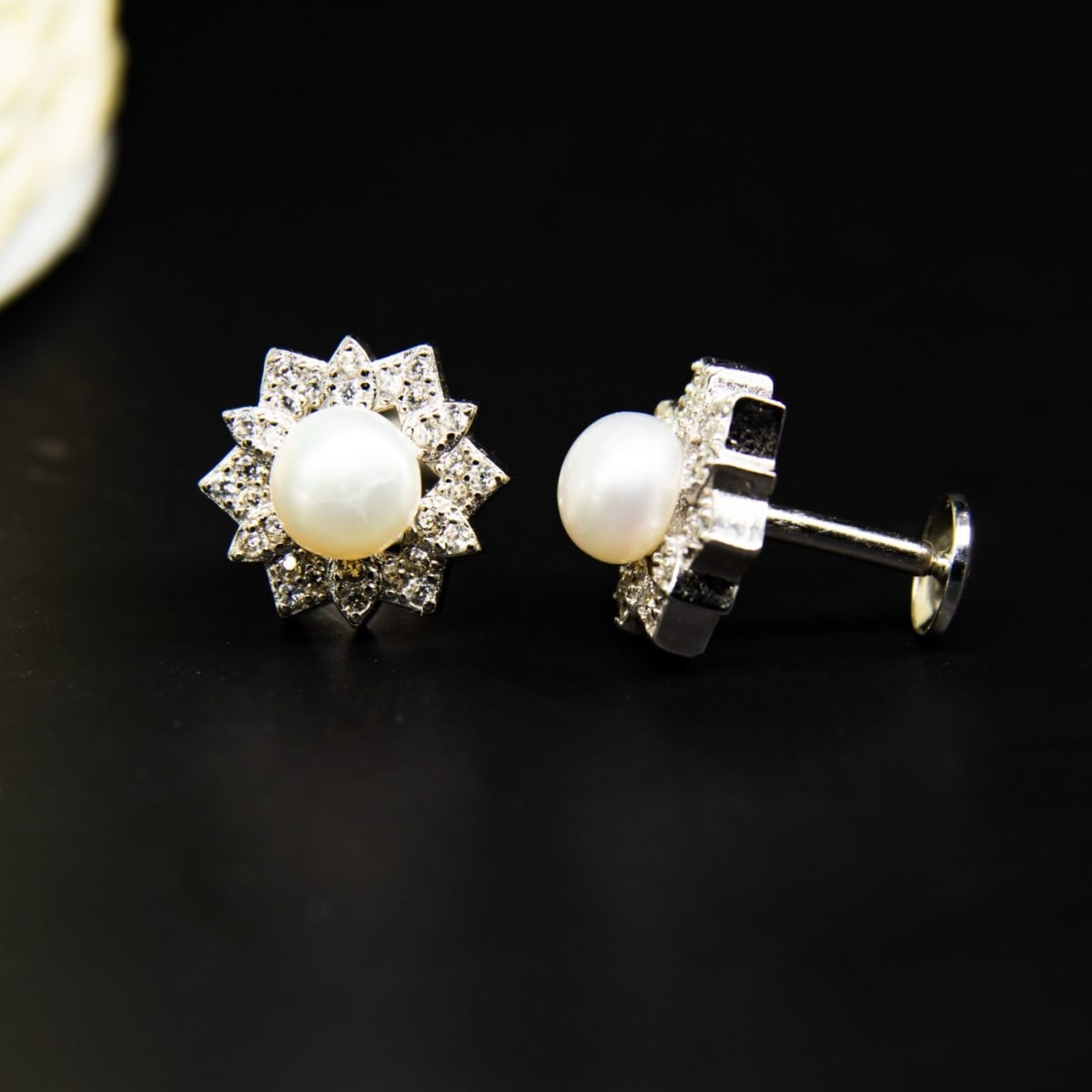 Buy 925-silver Womens Pearl Stud Online | P S Jewellery - JewelFlix