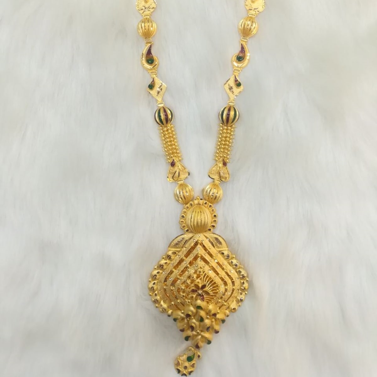 Buy Fancy Gold Haram 916 Online | Astalakshmi Jewellers - JewelFlix