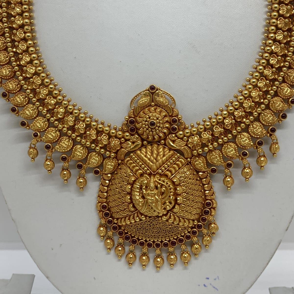 Buy Antique Gold Lakshmi Haram Online | Jai Maruthi Jewellers - JewelFlix