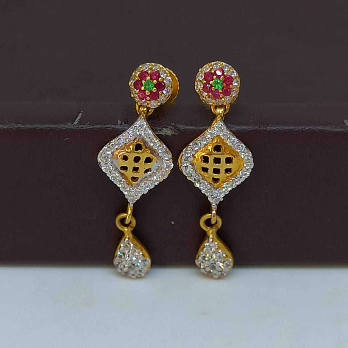 Buy Jali Cz Earring For Her Online | Mahalakshmi Jewellers - JewelFlix