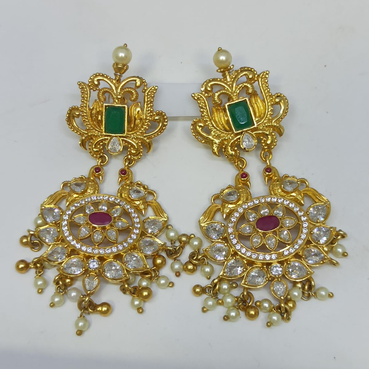 Buy Divya Cz Earrings Online | Sri Sankeshwar Jewels - JewelFlix