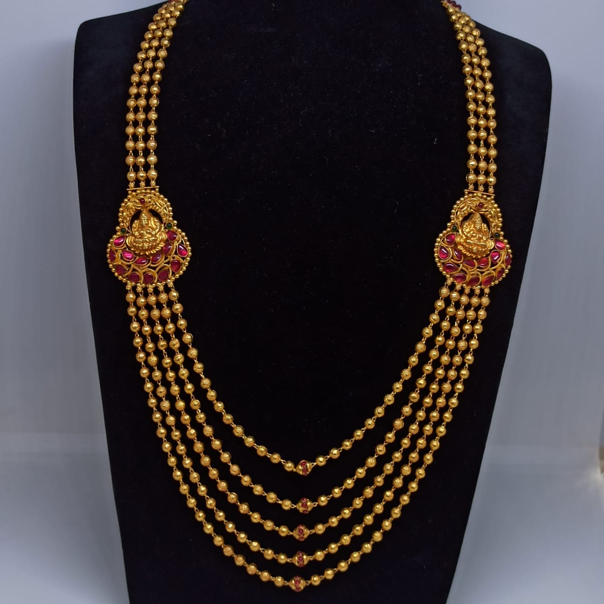 Buy Lakshmi Bead Haram Online | Praveen Diamonds & Jewellery - JewelFlix