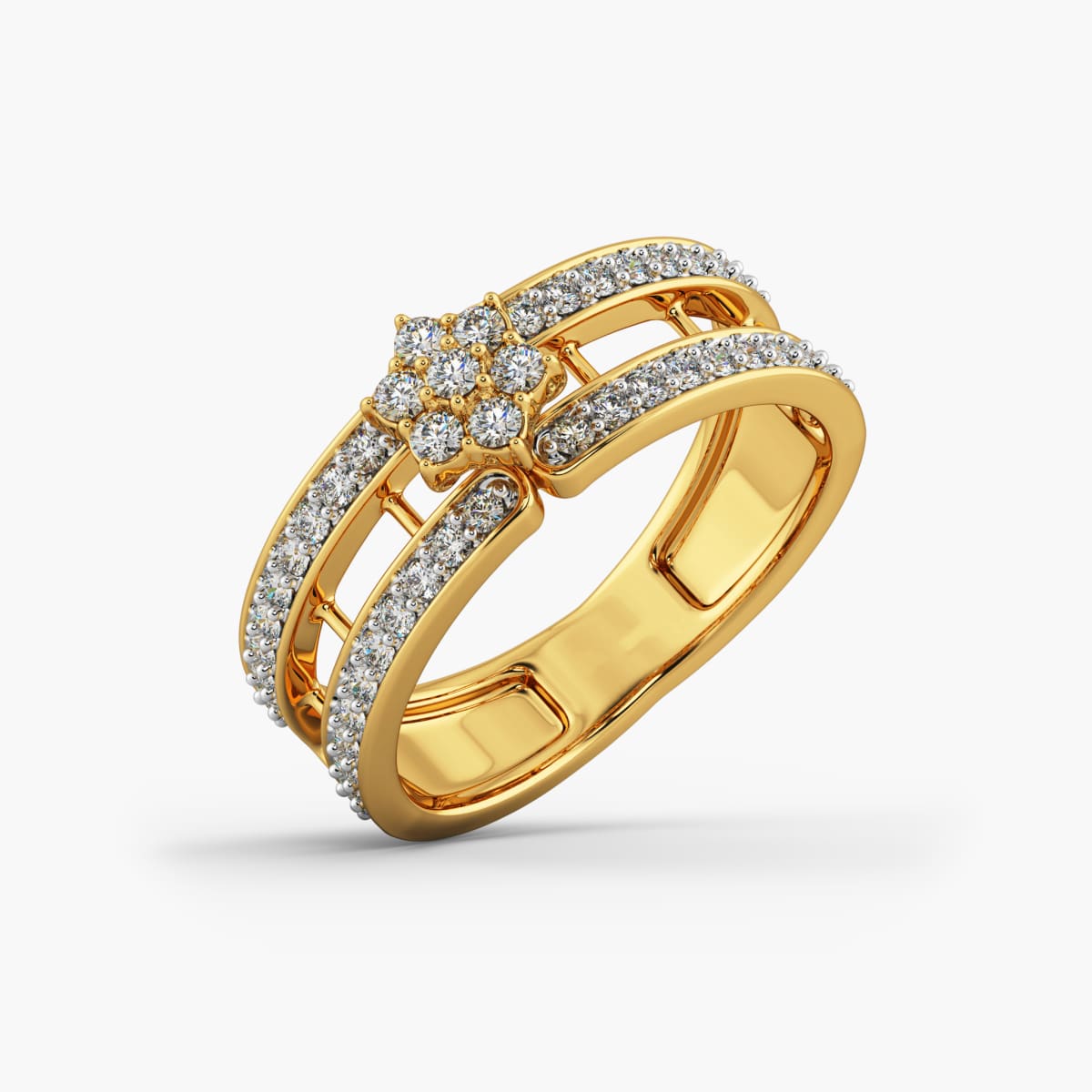 Designer Cz Gold Ring 1 | Sumangali Jewellers | Tansh.com
