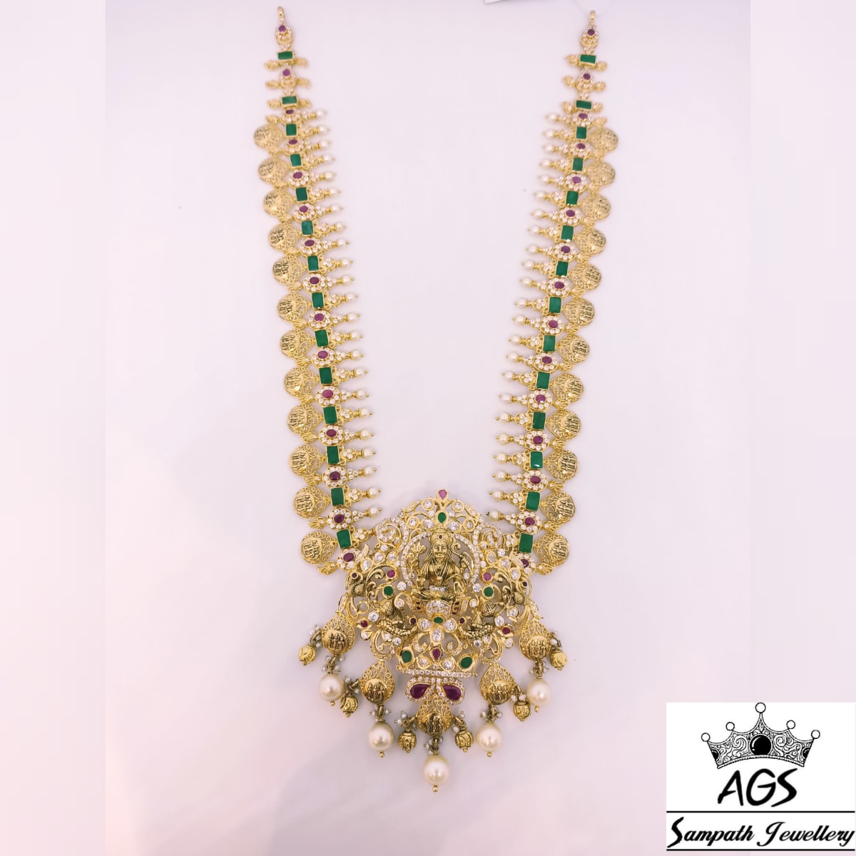 Buy Precious Stone Haram 1 Online | Ags Sampath Jewellery - JewelFlix