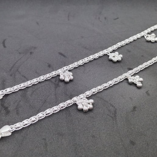 Buy Silver Anklets Online Dulhan Silver Payal Designs Jewelflix Latest bridal anklets bride payal designs 2017 silver anklets. dulhan silver payal designs