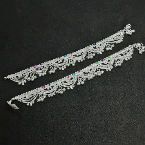 Ladies leg chain silver clearance