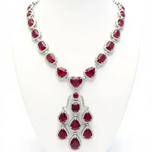 DIAMOND RUBY PAN HEART OCTO set