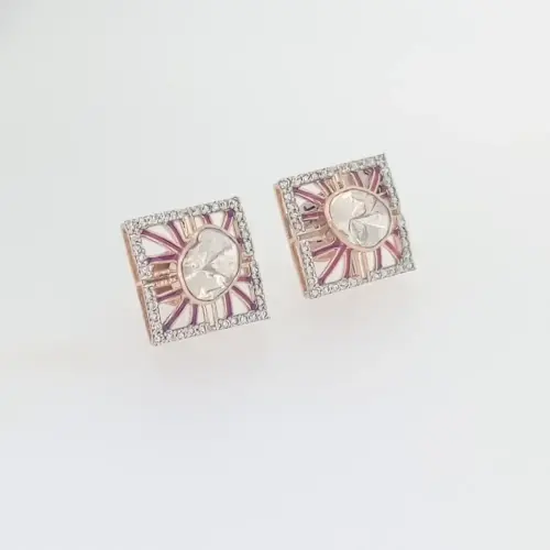 DIAMOND POLKI EARRING