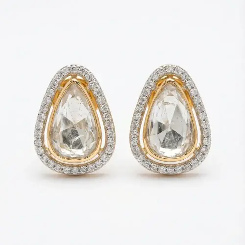 POLKI DIAMOND EARRING