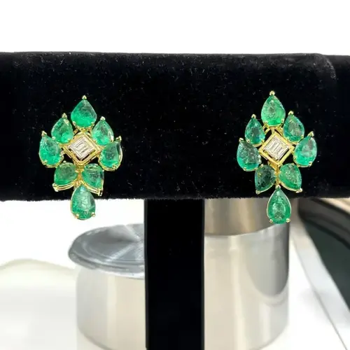 EMERALD PAN EARRING