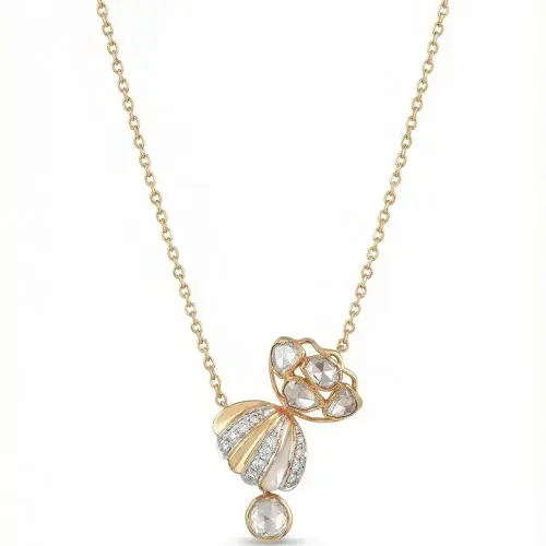 DIAMOND POLKI TALPE NECKLACE