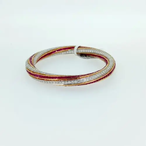 DIAMOND RUBY BEGGUST BANGLE