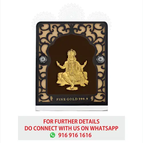 Hanumanji Small Gold Frame