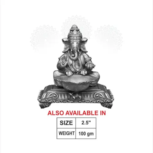 3 D Ganehs Deepam Silver Idol