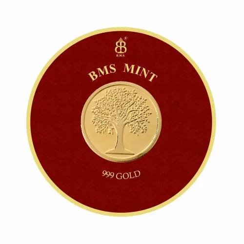 50 Mg Gold Coin Kalpavaraksha Round Packing