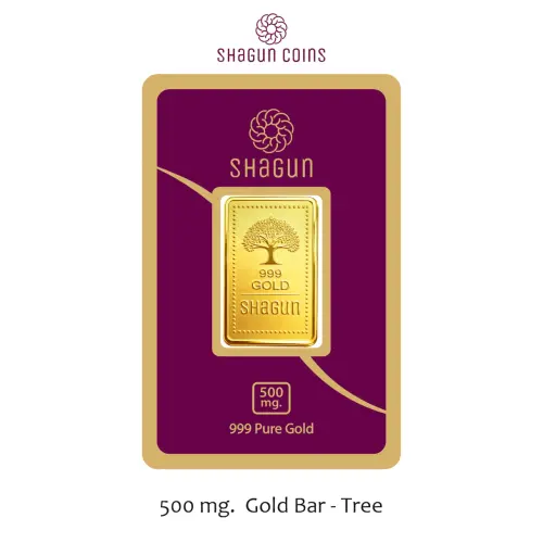 500 mg.  GOLD BAR   TREE
