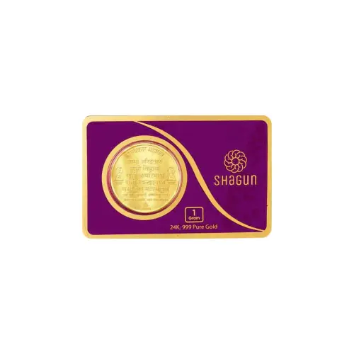 1 GRAM  GOLD COIN -  namokar mantra