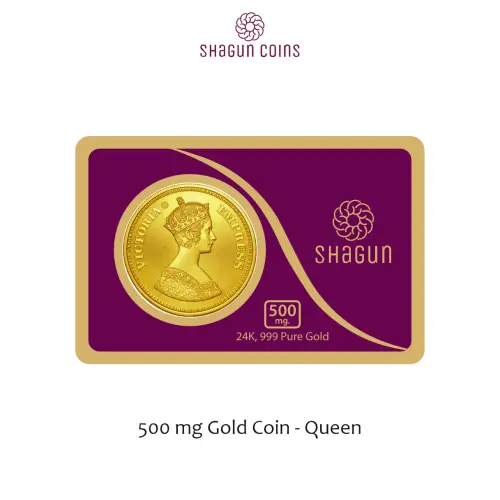 500 mg. GOLD COIN -QUEEN