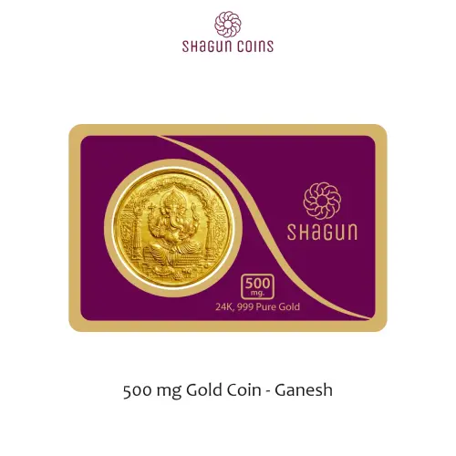 500 mg.  GOLD COIN - Ganesh