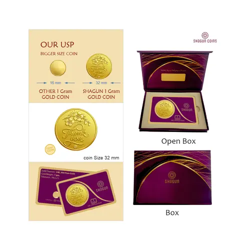 1 GRAM  GOLD COIN - Thankyou