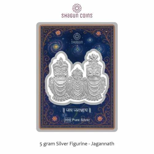 5 GRAM SILVER GOD FIGURINE- JAGANNATH