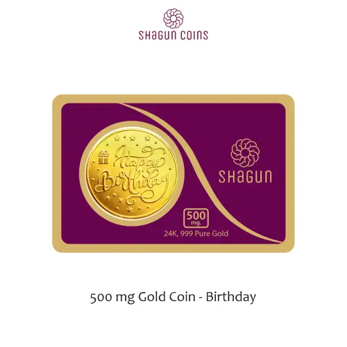 500 mg.  GOLD COIN - Birthday