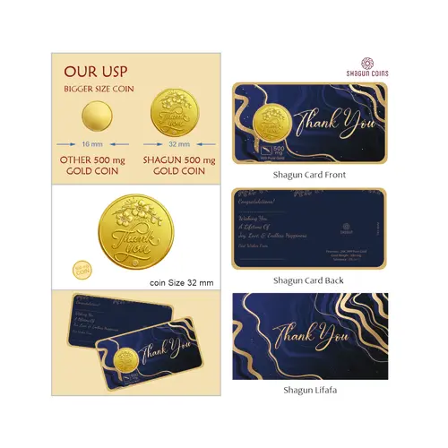 SHAGUN LIFAFA-500 mg. GOLD - Thankyou