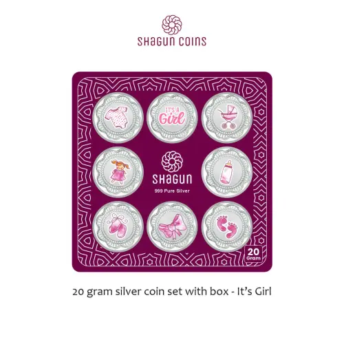 20gm set silver coin Girl