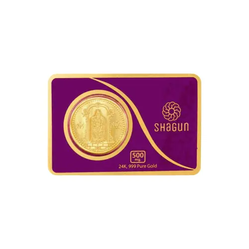 500 mg.  GOLD COIN -  Tirupati